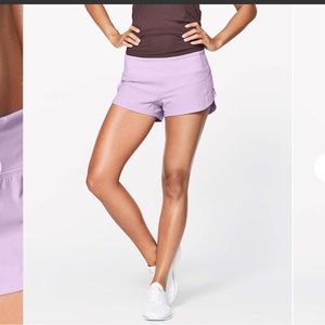 Lululemon Speed Up Short 2.5” Rose Quartz size 4 pink mauve